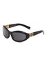 首图 - 点击放大 - MIU MIU - Irregular Stacked Logo Acetate Sunglasses