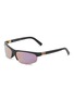 首图 - 点击放大 - MIU MIU - Half Rim Stacked Logo Acetate Sunglasses
