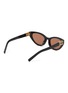 模特儿示范图 - 点击放大 - MIU MIU - Butterfly Stacked Logo Acetate Sunglasses
