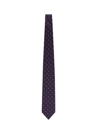 模特儿示范图 - 点击放大 - STEFANOBIGI MILANO - Geometric Silk Tie