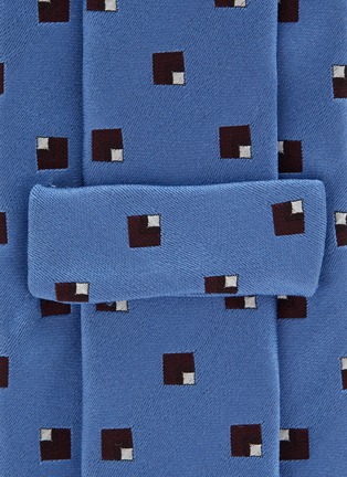 细节 - 点击放大 - STEFANOBIGI MILANO - Geometric Jacquard Silk Satin Tie