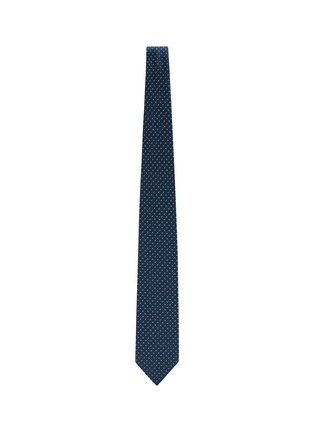 模特儿示范图 - 点击放大 - STEFANOBIGI MILANO - Geometric Jacquard Silk Satin Tie