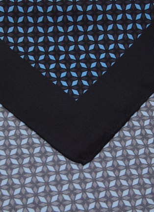 细节 - 点击放大 - STEFANOBIGI MILANO - Geometric Silk Pocket Square