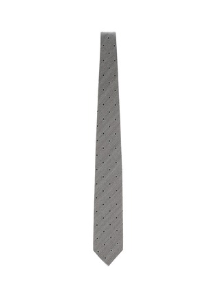 模特儿示范图 - 点击放大 - STEFANOBIGI MILANO - Geometric Jacquard Silk Wool Tie