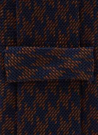 细节 - 点击放大 - STEFANOBIGI MILANO - Houndstooth Silk Tie