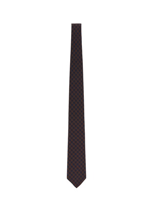 模特儿示范图 - 点击放大 - STEFANOBIGI MILANO - Houndstooth Silk Tie
