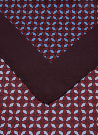 细节 - 点击放大 - STEFANOBIGI MILANO - Geometric Silk Pocket Square