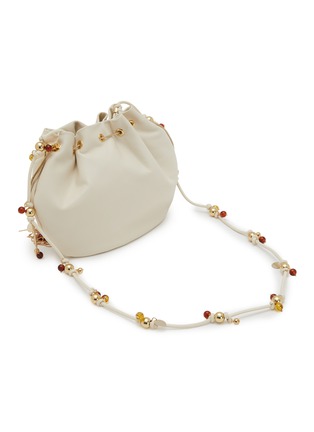 细节 - 点击放大 - ROSANTICA - Calliope Ambra Embellished Leather Crossbody Bag