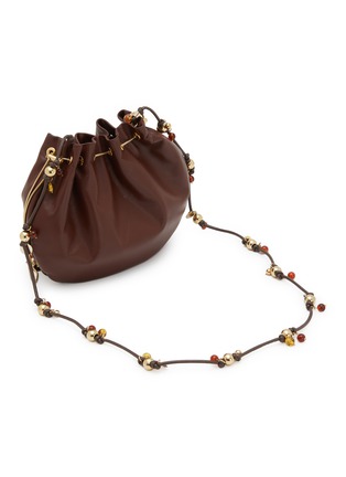 细节 - 点击放大 - ROSANTICA - Calliope Ambra Embellished Leather Crossbody Bag
