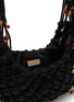 细节 - 点击放大 - ROSANTICA - Nod Crystal Embellished Satin Hobo Bag