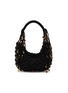 首图 - 点击放大 - ROSANTICA - Nod Crystal Embellished Satin Hobo Bag