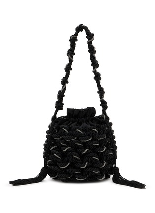首图 - 点击放大 首图 - 点击放大 - ROSANTICA - Legame Large Strass Net Bucket Bag