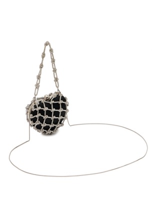 细节 - 点击放大 - ROSANTICA - Selene Capri Crystal Embellished Strass Net Clutch