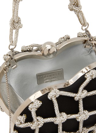 细节 - 点击放大 - ROSANTICA - Selene Capri Crystal Embellished Strass Net Clutch