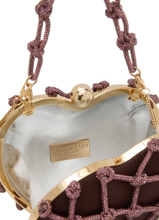 细节 - 点击放大 - ROSANTICA - Selene Capri Crystal Embellished Strass Net Clutch