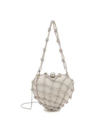 首图 - 点击放大 首图 - 点击放大 - ROSANTICA - Selene Capri Crystal Embellished Strass Net Clutch