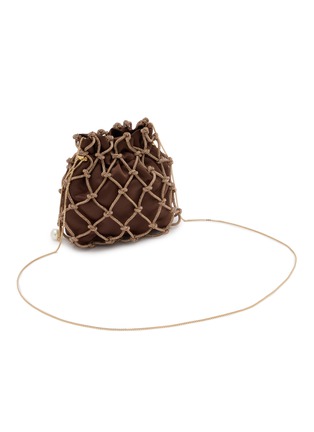 细节 - 点击放大 - ROSANTICA - Selene Capri Crystal Embellished Strass Net Clutch
