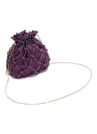 细节 - 点击放大 - ROSANTICA - Selene Capri Crystal Embellished Strass Net Clutch