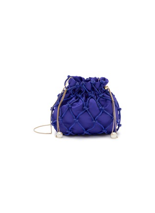 首图 - 点击放大 首图 - 点击放大 - ROSANTICA - Selene Capri Crystal Embellished Strass Net Clutch