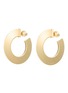 首图 - 点击放大 - ALAÏA - Aluminium Brass Blade Hoop Earrings