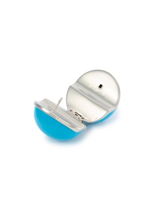 细节 - 点击放大 - ALAÏA - Varnish Sphere Brass Turquoise Earrings