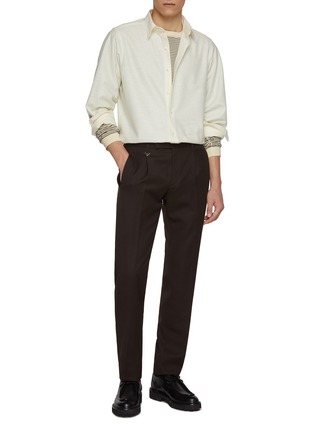 模特儿示范图 - 点击放大 - GOOD PEOPLE GOOD STITCHING GOOD PRODUCT - Classic Collar Shirt