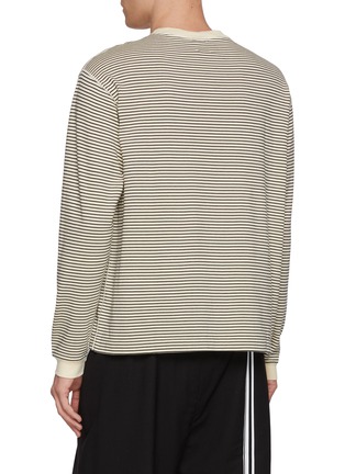 背面 - 点击放大 - GOOD PEOPLE GOOD STITCHING GOOD PRODUCT - Stripe Crewneck Cotton T-Shirt