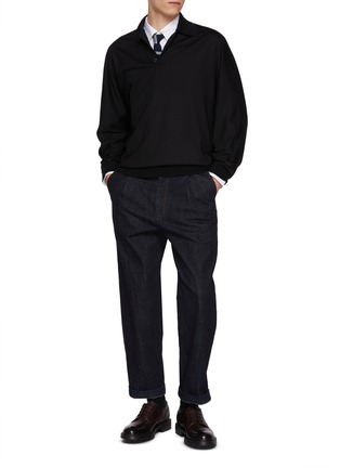 模特儿示范图 - 点击放大 - GOOD PEOPLE GOOD STITCHING GOOD PRODUCT - Dolman Sleeve Polo Shirt