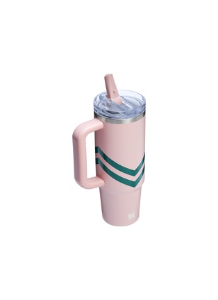 细节 –点击放大 - STANLEY - The Quencher ProTour Flip Straw Lid Tumbler 30oz — Peach Whip Chevron