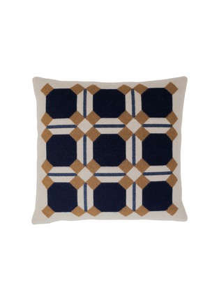 首图 –点击放大 - FRETTE - X Tara Bernerd Deco Cushion 004 — Blue/Cream
