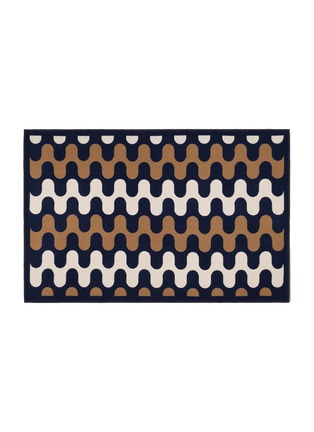 首图 –点击放大 - FRETTE - X Tara Bernerd Modernism Throw — Blue/Tan
