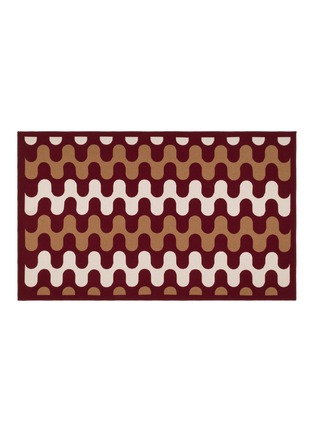 首图 –点击放大 - FRETTE - X Tara Bernerd Modernism Throw — Burgundy/Tan