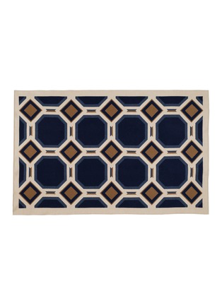首图 –点击放大 - FRETTE - X Tara Bernerd Deco Throw 003 — Blue/Cream