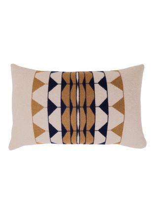 首图 –点击放大 - FRETTE - X Tara Bernerd Deco Cushion 002 — Cream/Blue