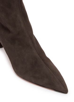 细节 - 点击放大 - AQUAZZURA - Madison 65 Suede Boots