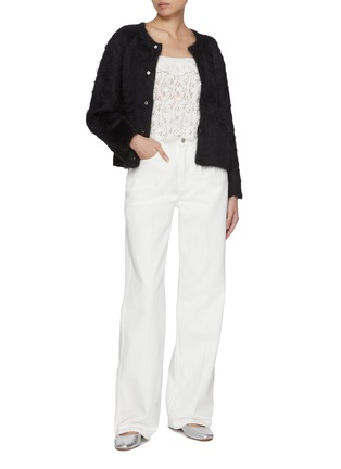 模特儿示范图 - 点击放大 - ATELIER EDITION - Mismatched Button Cardigan