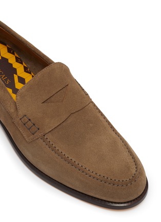 细节 - 点击放大 - DOUCAL'S - Suede Penny Loafers