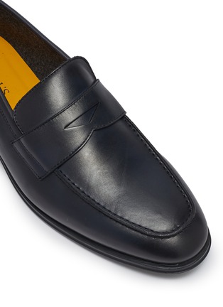 细节 - 点击放大 - DOUCAL'S - Leather Penny Loafers