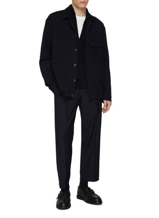 模特儿示范图 - 点击放大 - BARENA - Button Up Blouson Jacket