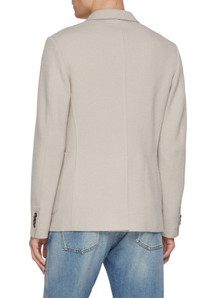 背面 - 点击放大 - BARENA - Patch Pocket Single Breasted Jersey Blazer