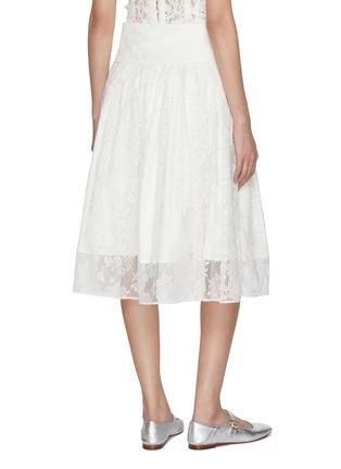 背面 - 点击放大 - ATELIER EDITION - Shirred Lace Midi Skirt
