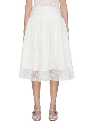 首图 - 点击放大 - ATELIER EDITION - Shirred Lace Midi Skirt