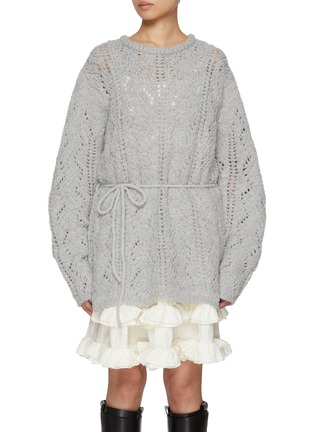 首图 - 点击放大 - ATELIER EDITION - Scotch Tie Waist Knit Sweater