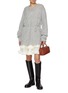 模特儿示范图 - 点击放大 - ATELIER EDITION - Scotch Tie Waist Knit Sweater