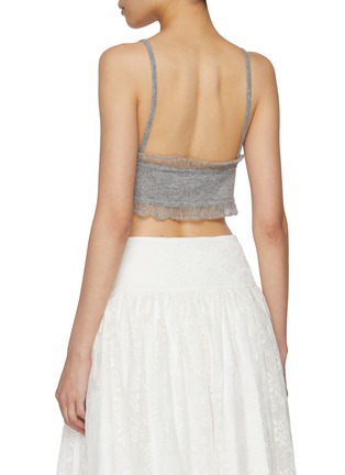 背面 - 点击放大 - ATELIER EDITION - Frilled Cashmere Knit Bustier Top
