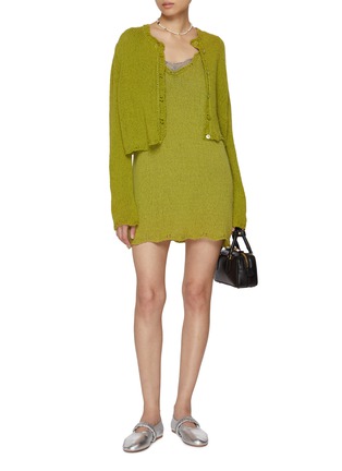 模特儿示范图 - 点击放大 - ATELIER EDITION - Roving Cotton Blend Knit Dress