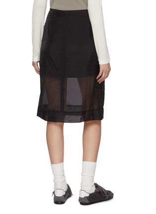 背面 - 点击放大 - ATELIER EDITION - Reversed Sheer Midi Skirt