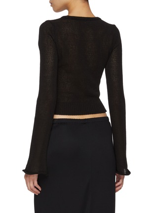 背面 - 点击放大 - ATELIER EDITION - Curl-Up Cotton Blend Knit Top