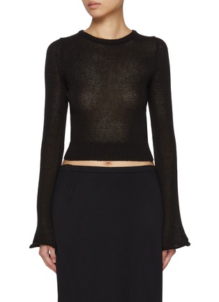 首图 - 点击放大 - ATELIER EDITION - Curl-Up Cotton Blend Knit Top