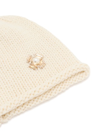 细节 - 点击放大 - INVERNI - Embellished Cashmere Knit Beanie